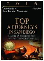 Top Attorneys in San Diego 2016