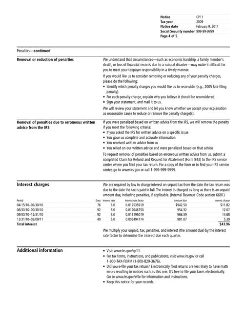 IRS Notice CP11