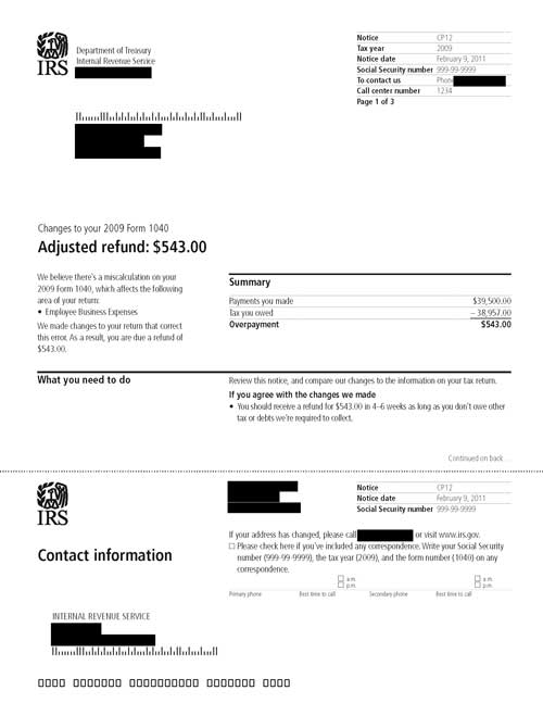 IRS Notice CP12 The Tax Lawyer