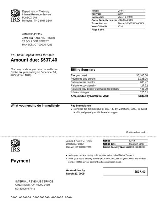 irs notice cp14